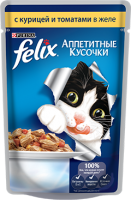 Феликс ( Felix) с курицей и томатами в желе