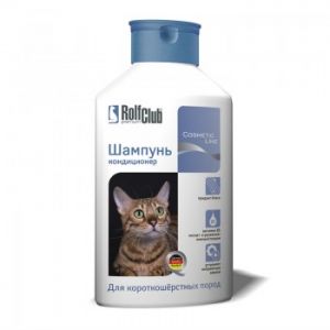 RolfClub шампунь-кондиционер «Для короткошерстных пород кошек»