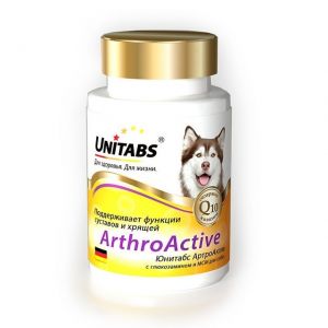 Unitabs Arthro Active Q10 Витамины для Собак при Болезнях Суставов 