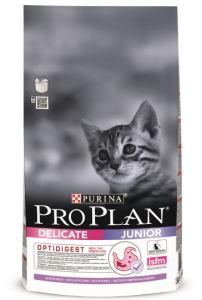 PRO PLAN® Junior Delicate для котят с чувствительным пищеварением С ИНДЕЙКОЙ